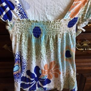 Self Esteem White Floral Blouse